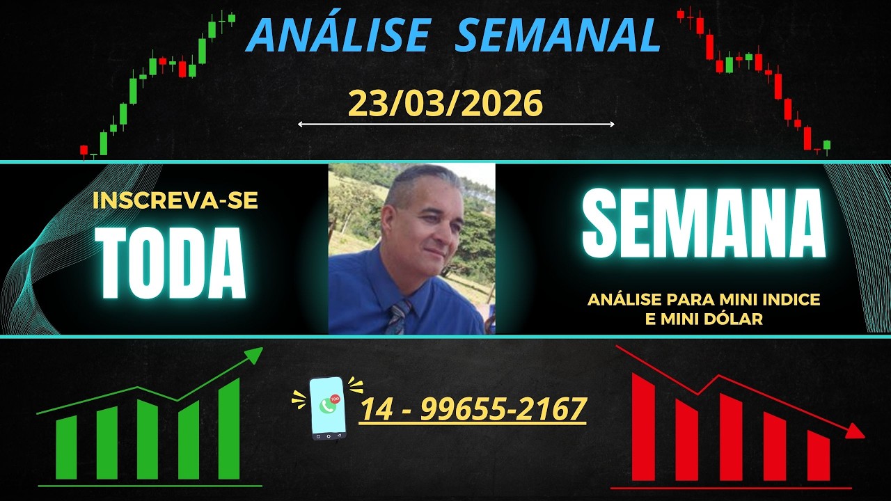 23/03/2026 || APRENDA OPERAR DAY TRADE - MINI INDICE E MINI DÓLAR - YouTube
