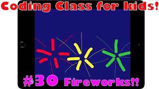 Coding class for kids #30: Fireworks!!! and Happy New Year! screenshot 4