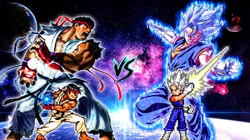 Ryu V2 OP (New) VS Vegito OP (all form) in Jump Force Mugen