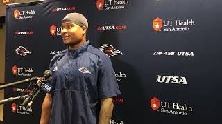 UTSA ILB Jamal Ligon post practice media session 3.5.24.