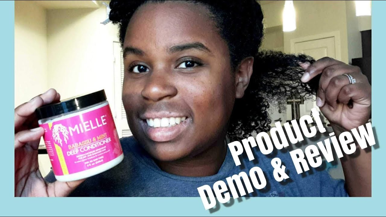 MIELLE ORGANICS BABASSU AND MINT DEEP CONDITIONER| FIRST IMPRESSION| DEMO AND REVIEW |  JUSTENA ALES