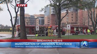 Fire crews investigating reported substance exposure at Sentara Norfolk General