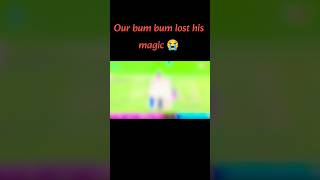 our bum bum lost his magic 😭#circket #sad# bumrah