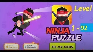 Ninja Puzzle SWORD MODE Level 1 - 92 Gameplay Walkthrough screenshot 2