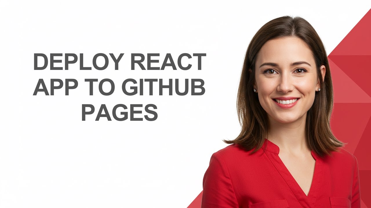 Deploy React App To Github Pages - AshleyHowTo - YouTube
