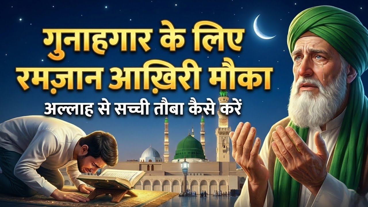 Gunahgar Ke Liye Ramzan Akhri Mauka 🌙 | Allah Se Sachi Tauba Kaise Karein? | Sufi Dastan 