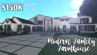 Bloxburg: Modern Family Farmhouse | Speedbuild | $150K | Exterior Only