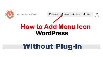 How to add icon image to WordPress menu