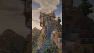 ⛰️ Amazing Mountain House Build | Minecraft Survival Base