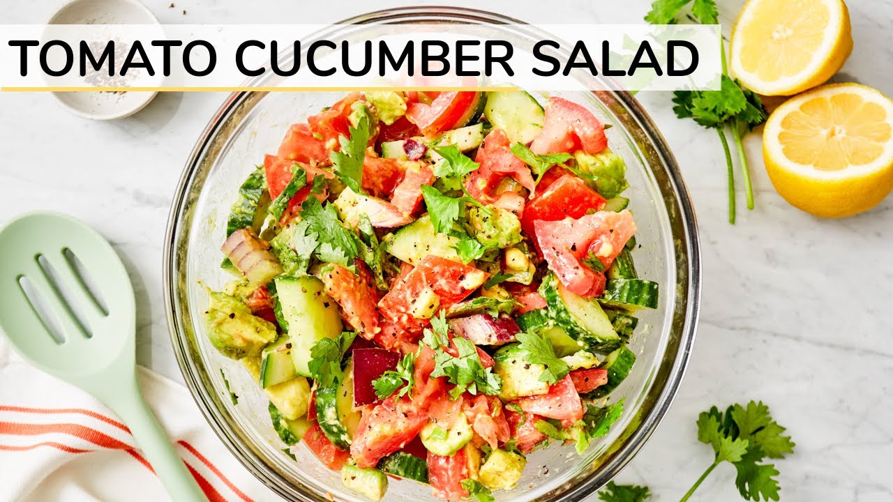 TOMATO CUCUMBER SALAD | Clean & Delicious