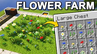 The EASIEST Flower Farm in Minecraft 1.20.4 (Tutorial)