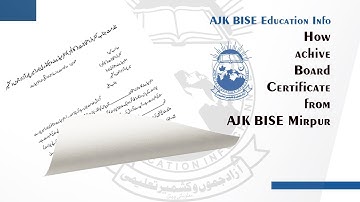 AJK BISE MIRPUR BOARD SE SANAD KESE MANGWAINN SEE IN THIS VIDEO MIAN AQIB BADSHAH