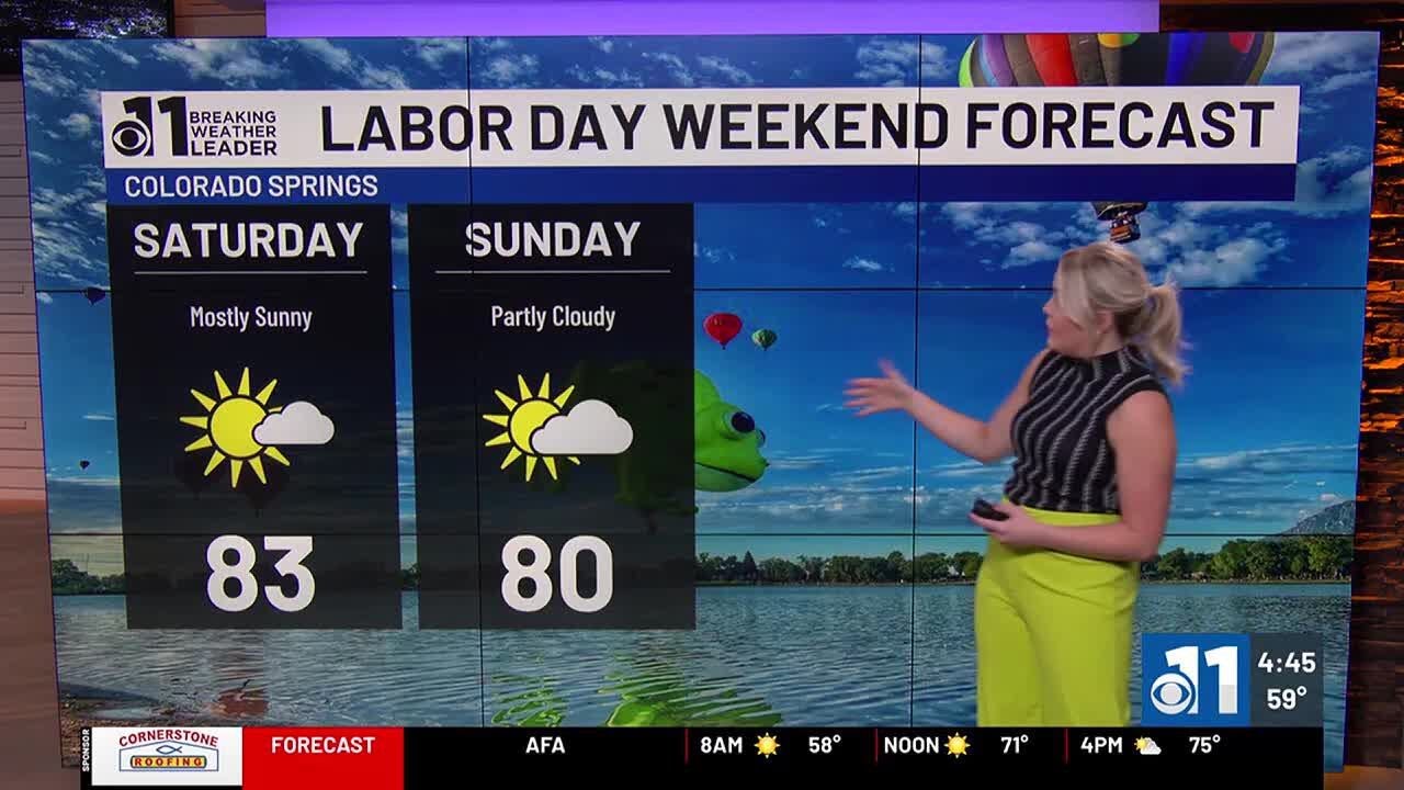 Feeling more like fall on Friday, watching wind into Labor Day Weekend ...