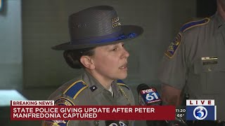 Connecticut State Police speak about capture of Peter Manfredonia