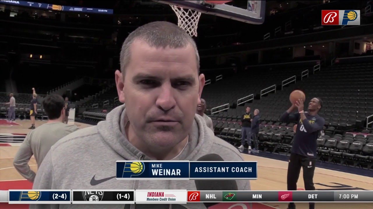 Assistant coach Mike Weinar on the Pacers perimeter shooting: 'It's not ...