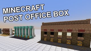 5 Post Office Box designs for Minecraft Java and Bedrock