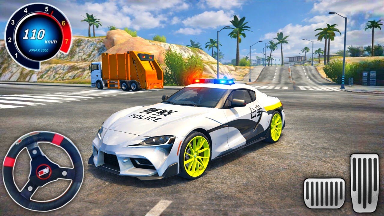 Wild Police Car Chase Simulator 🚓 | Fast City Pursuit Gameplay