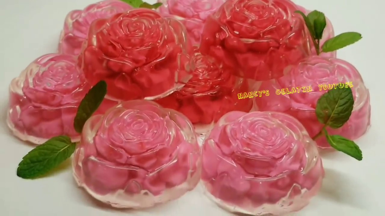 Gelatinas individuales flores💐🌸🌹🌹🌹🌹🌹 encapsuladas , un buen regalo para