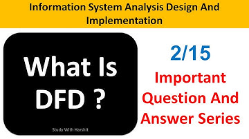 Information System Analysis Design And Implementation Q&A Series 2/15 / What is DFD ? BCA 602
