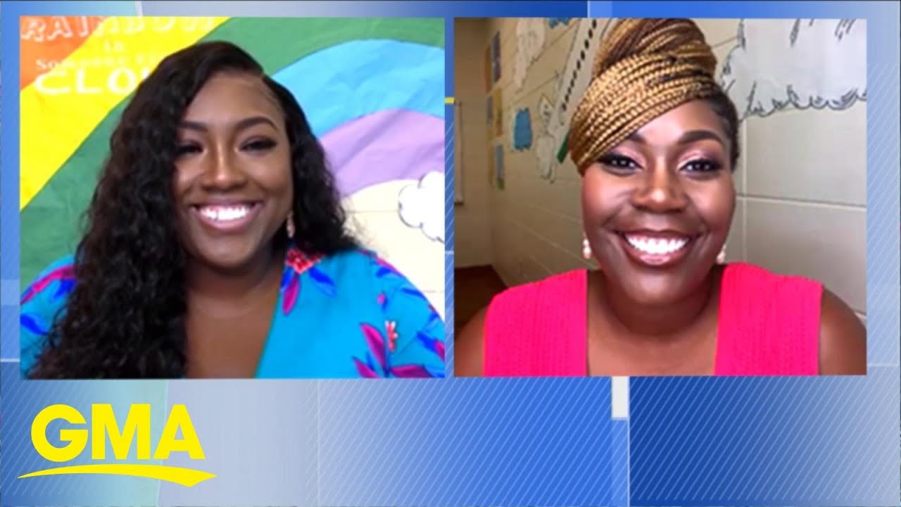 Female Rapper In Classroom Georgia teachers make rap video to welcome students back to the virtual ...