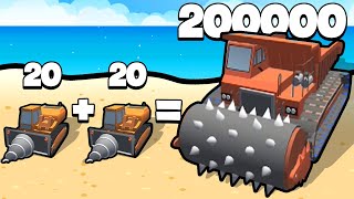 MERGE DESTRUCTION: CITY SMASH  Evolution of Bulldozer Merge!