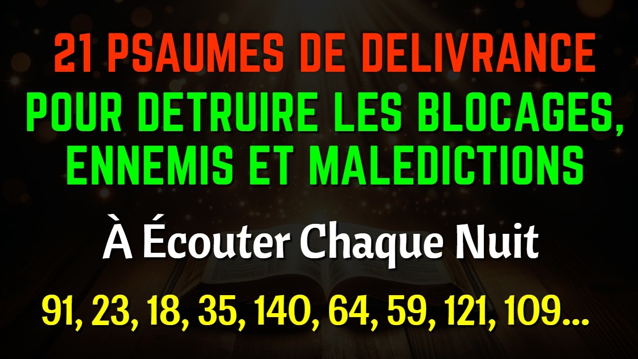 21 Psaumes de Délivrance pour Détruire les Blocages, Ennemis et Malédictions (91,23,18,35,140,64,59)