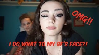 I DO MY GIRLFRIEND'S MAKEUP?!?! (Challenge)