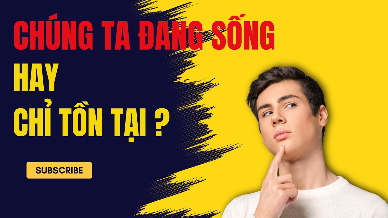 CHÚNG TA ĐANG SỐNG HAY CHỈ TỒN TẠI ?