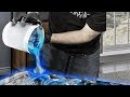 How to Cover Old Countertops with Blue Epoxy | Stone Coat Countertops Epoxy