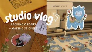 my first studio vlog ❤ packing orders, making stickers, illustrating by MoviusMakes 727 views 1 year ago 10 minutes, 6 seconds