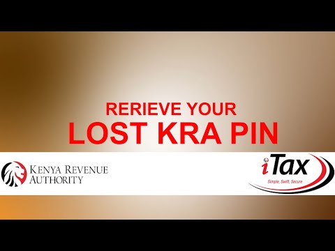 RECOVER YOUR LOST KRA PIN