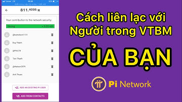 Hướng dẫn cách liên lạc với người bạn đã thêm vào VTBM pi | PI NETWORK VIỆT NAM