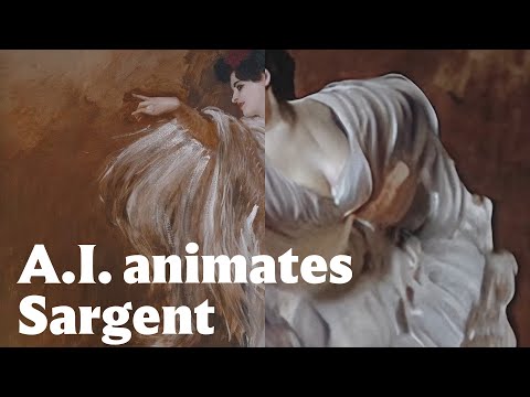 Watch what happens when A.I. brings John Singer Sargent’s painting “La Carmencita Dancing” to life.