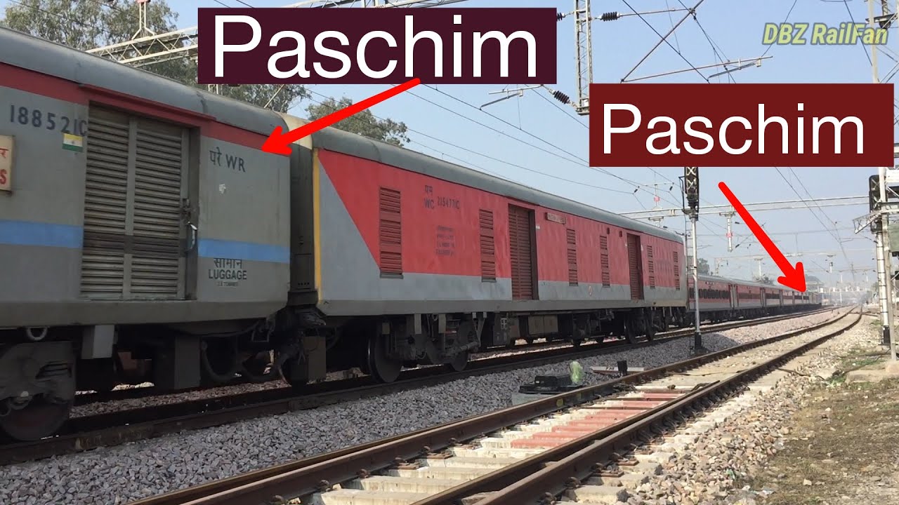 12925 PASCHIM Exp🔥 Meets 12926 PASCHIM Exp ️at Shahbad Markanda - YouTube