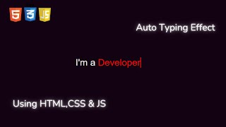 Auto-Typer Effect | Build with HTML, CSS & JavaScript.