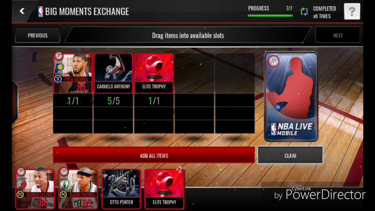 NBA Live Mobile BIG MOMENTS EXCHANGE!!🏀