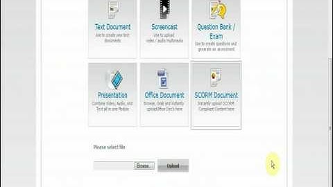 How to Upload SCORM