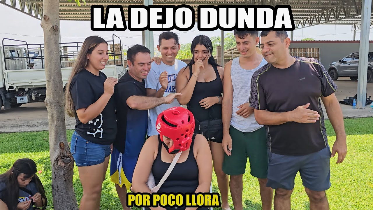 Fátima por poco llora después de tremendo porrazo.