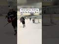 Jack, Quinn, and Luke Hughes Skating with Nick Gallais