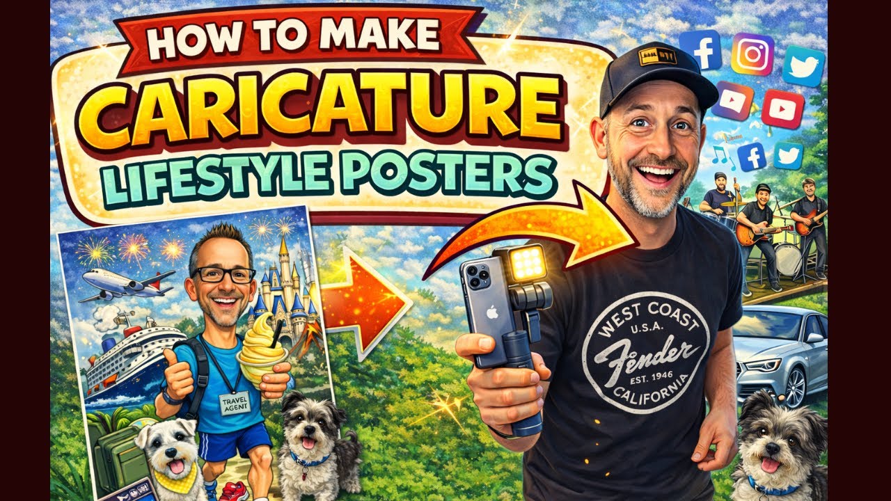 Как создавать вирусные карикатурные постеры в стиле лайфстайл с использованием ИИ | Изображение 1...