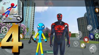 Stickman Rope Hero Spider Game Mafia Crime City #4 Android Gameplay screenshot 4