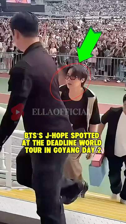 BTS JHOPE AT BLACKPINK CONCERT IN GOYANG DAY 2 😱 #jhope #bts #blackpink