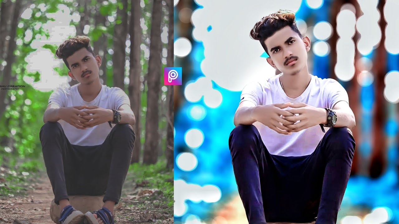 PicsArt Blue Tone Effect Editing Tutorial-PicsArt Change Background Colour