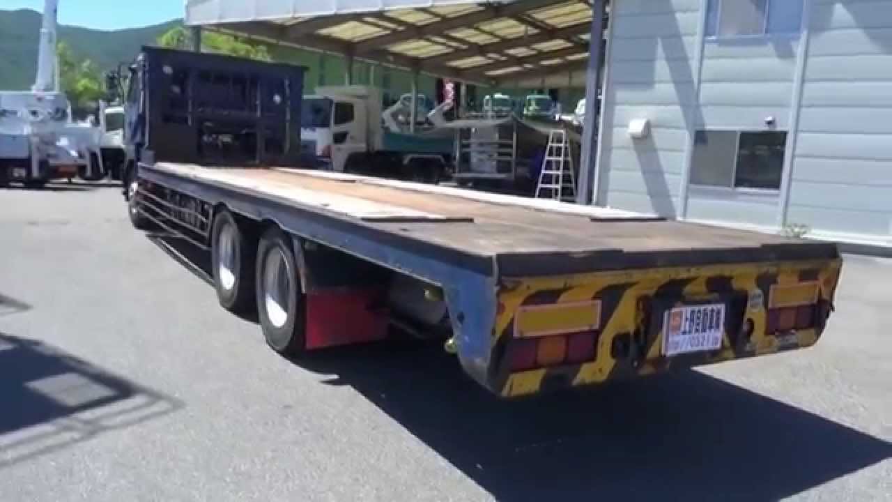 中古トラック 平成8年 ビッグサム セルフローダー 重機運搬車 外装と下回り Youtube