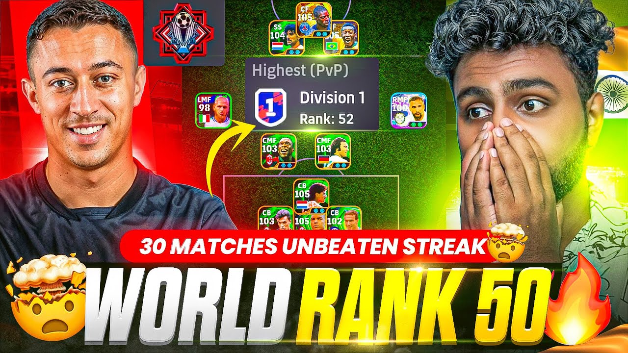 WORLD RANK 50 🆚 PES WING MASTER | PRO SERIES 🆚 3 CB FORMATION🤯 OPPONENT HAS 30 MATCH WINNING STREAK💥