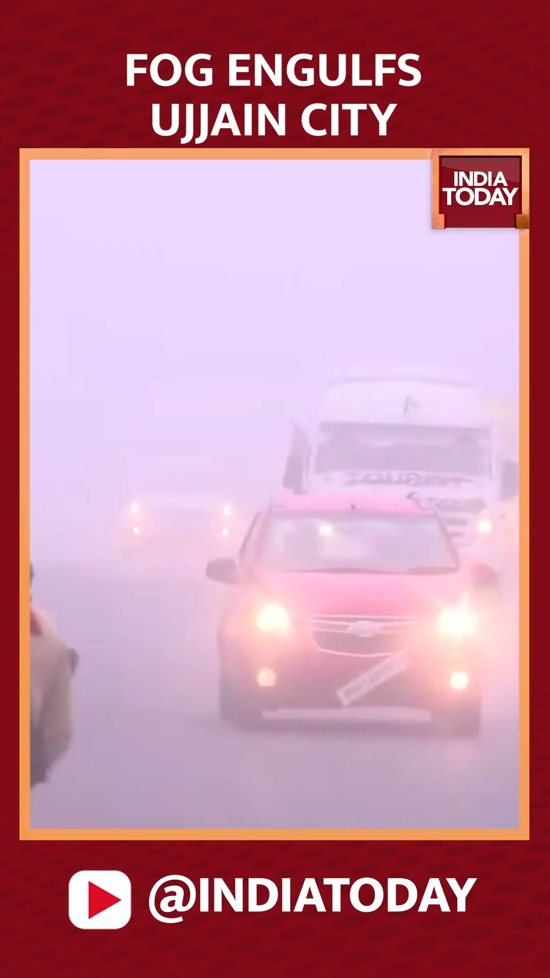 Fog engulfs Ujjain city amid falling temperatures | India Today