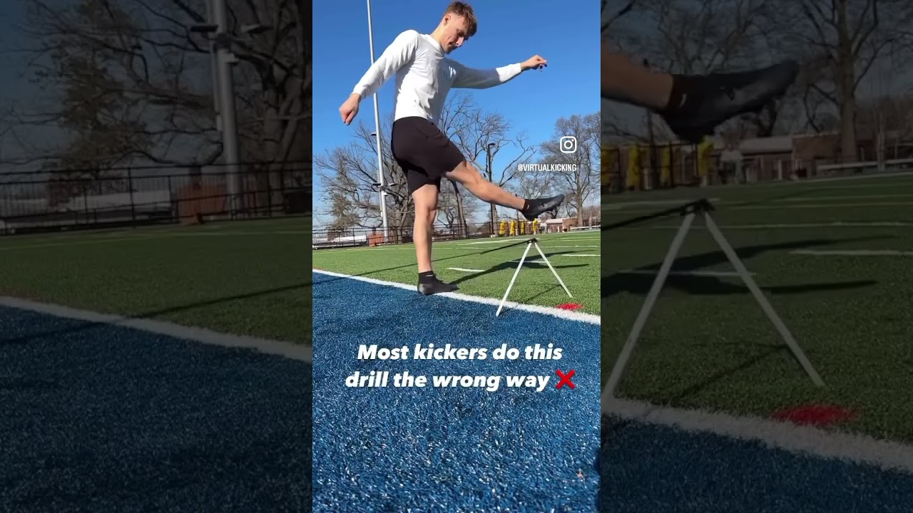 Field Goal Drill for Kickers "No Step Tap"