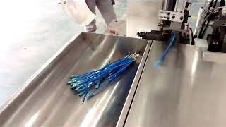 Two wires combined crimping machine with sleeve insertion