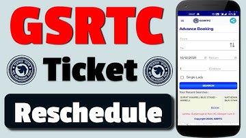 Gsrtc Ticket Reschedule | How To Reschedule Bus Ticket In Gsrtc | St Bus Ticket Reshedule