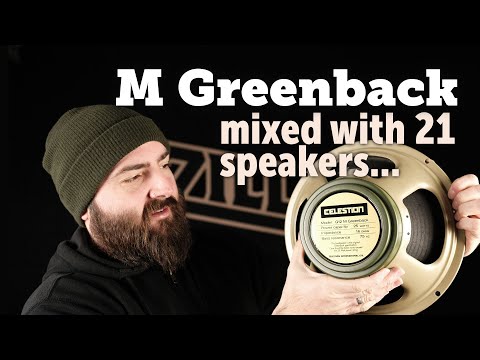 Celestion G12M Greenback vs 21 other speakers shootout